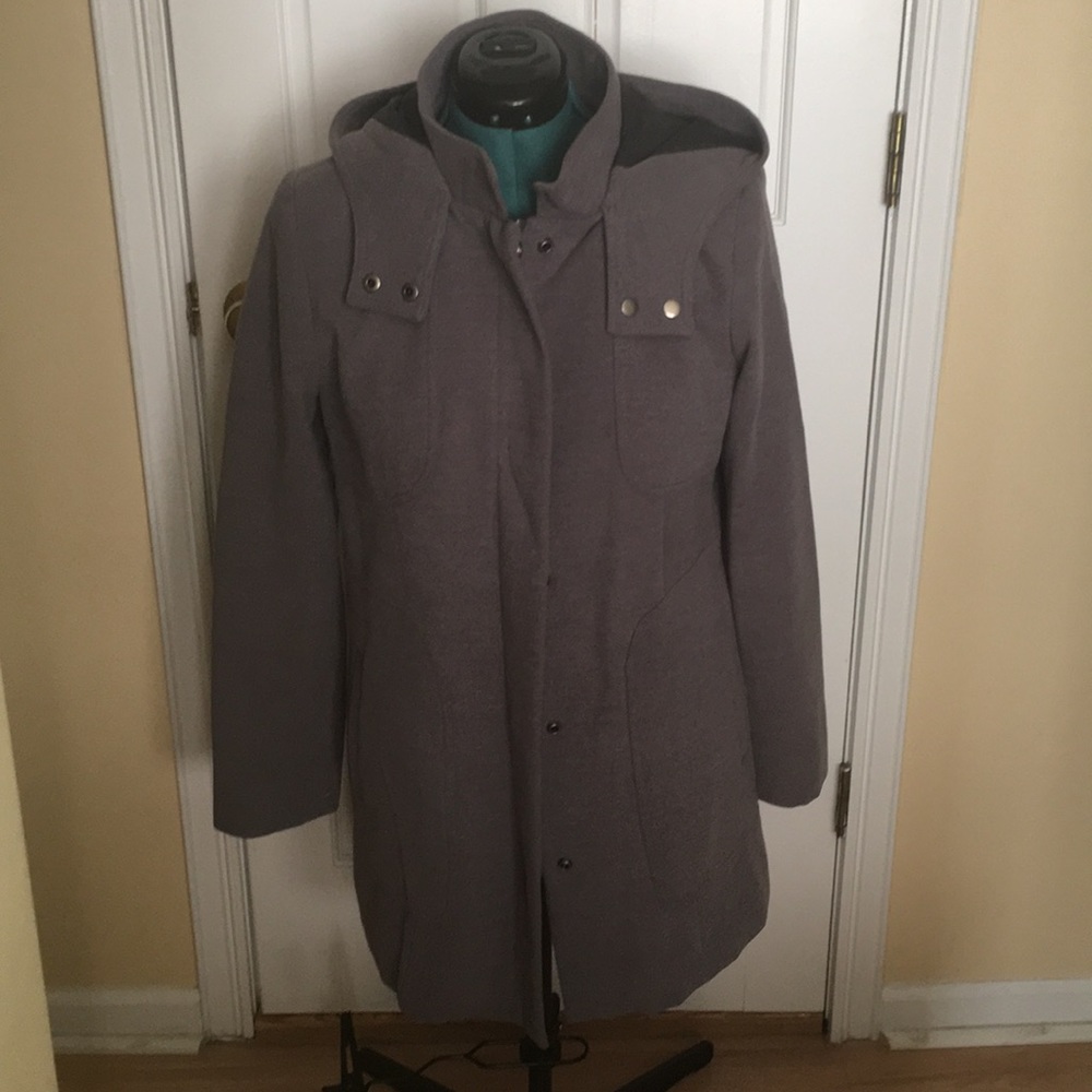 Gray Hooded Coat